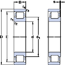 ตลับลูกปืน N 314 ECP SKF