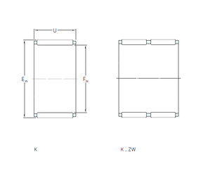 ตลับลูกปืน K72x80x20 SKF