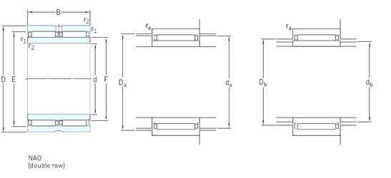 ตลับลูกปืน NAO30x45x26 SKF