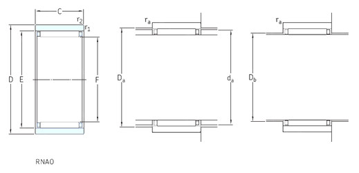 ตลับลูกปืน RNAO16x28x12 SKF