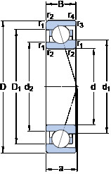 ตลับลูกปืน 71905 ACE/P4A SKF