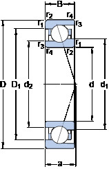 ตลับลูกปืน 71911 CE/HCP4A SKF