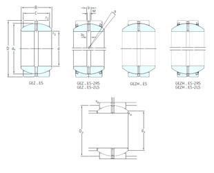 ตลับลูกปืน GEZH112ES-2LS SKF