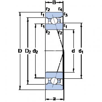 ตลับลูกปืน 7006 CB/P4A SKF