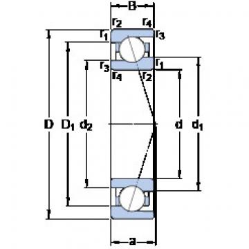 ตลับลูกปืน 71911 CE/HCP4A SKF