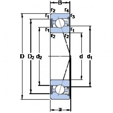 ตลับลูกปืน S7004 CE/P4A SKF