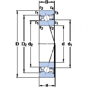 ตลับลูกปืน S7007 FW/HC SKF