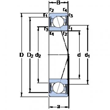 ตลับลูกปืน S71907 ACE/P4A SKF