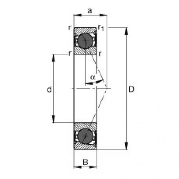 ตลับลูกปืน HCB7010-E-2RSD-T-P4S FAG #1 image