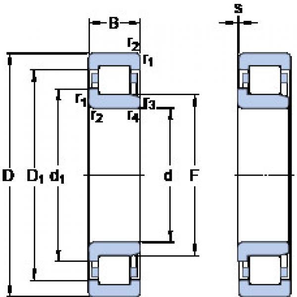 ตลับลูกปืน NJ 2207 ECPH SKF #1 image