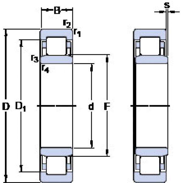 ตลับลูกปืน NU 220 ECM SKF #1 image