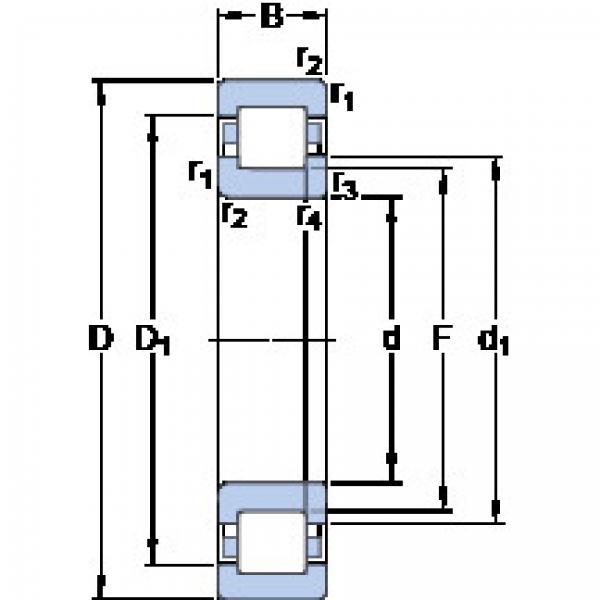 ตลับลูกปืน NUP 219 ECML SKF #1 image