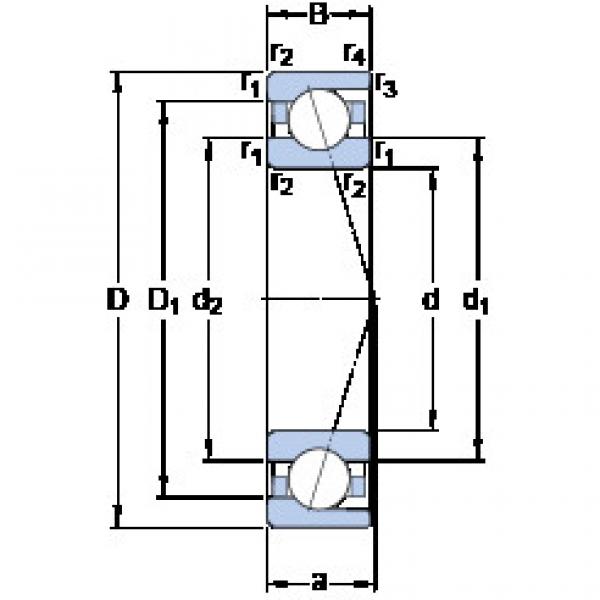 ตลับลูกปืน 7010 CD/P4A SKF #1 image