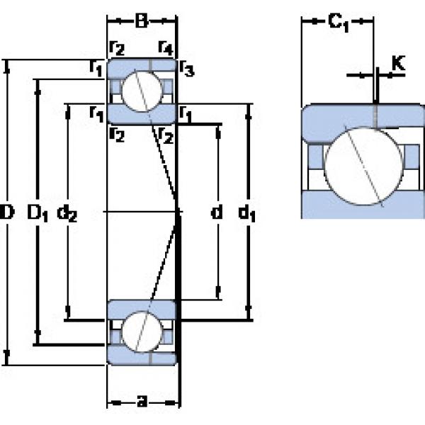 ตลับลูกปืน 709 ACD/HCP4AH SKF #1 image