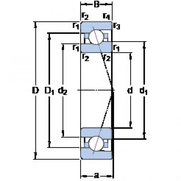 ตลับลูกปืน 7013 CE/P4A SKF #1 image