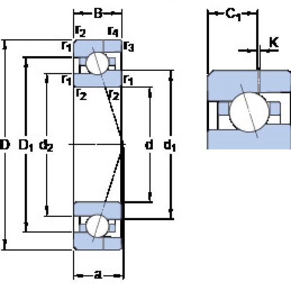 ตลับลูกปืน 706 CE/HCP4AH SKF #1 image