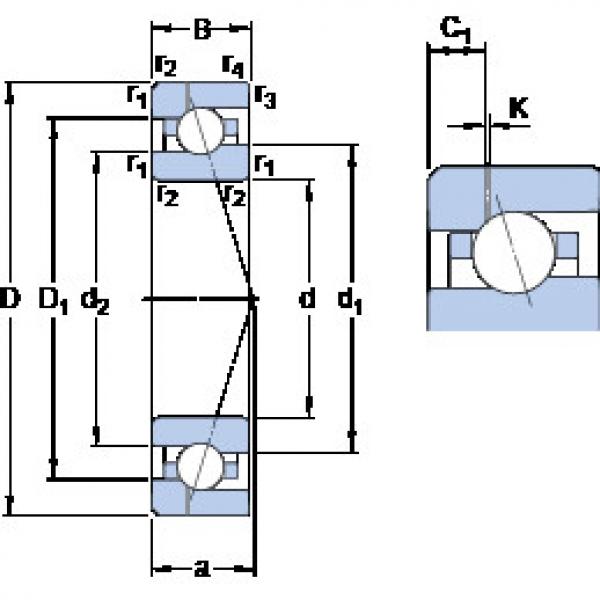 ตลับลูกปืน 7015 CE/HCP4AH1 SKF #1 image