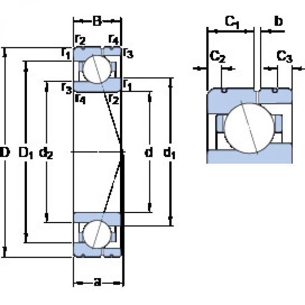 ตลับลูกปืน 71907 ACE/P4AL SKF #1 image