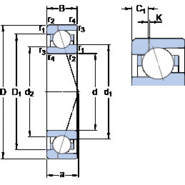 ตลับลูกปืน 71912 CE/HCP4AH1 SKF #1 image