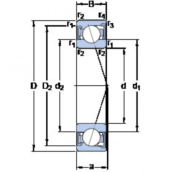 ตลับลูกปืน S7009 CD/HCP4A SKF #1 image