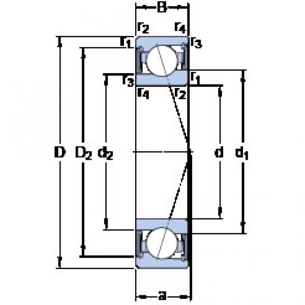 ตลับลูกปืน S71910 ACE/HCP4A SKF #1 image