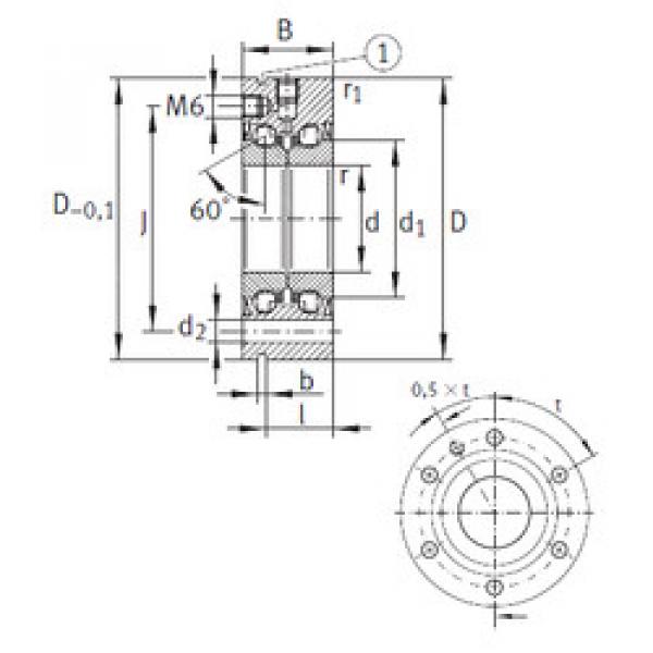 ตลับลูกปืน ZKLF30100-2RS INA #1 image