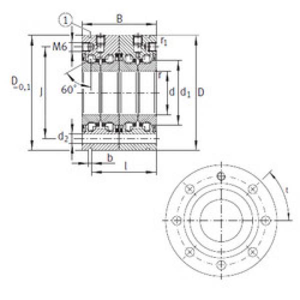 ตลับลูกปืน ZKLF3080-2RS-2AP INA #1 image