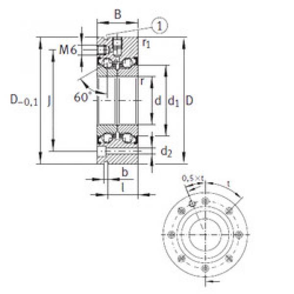 ตลับลูกปืน ZKLF80165-2Z INA #1 image