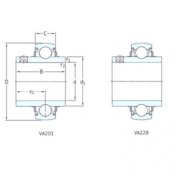 ตลับลูกปืน YAR214-207-2FW/VA228 SKF #1 image